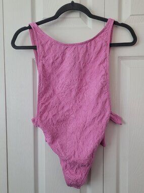NWT FP BEACH Pamela One-Piece Swimsuit in Pink Size S